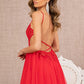 Red_3 Illusion V-Neck A-Line Slit Women Formal Dress - GL3152 - Special Occasion-Curves