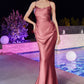 Rosewood Fitted Satin Slip Gown BD7044 - Women Evening Formal Gown - Special Occasion