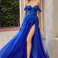 Royal Off The Shoulder A-line Slit Gown A1209 Penelope Gown - Special Occasion
