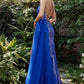 Royal_1 Embellished Print Fitted Slit Gown A1164 Penelope Gown - Special Occasion