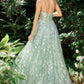 Sage_1 Greenery Sweetheart A-line Slit Gown Andrea & Leo Couture - A1203