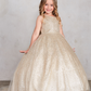 Sparkling Glitter Train Dress with Large Bow by TIPTOP KIDS - AS5804