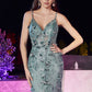 Sea-mist_2 Embellished Fitted Mermaid Gown CB121 - Women Evening Formal Gown - Special Occasion