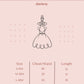 Size Chart Baby Mesh Flowers Taffeta Party Dress-AS333