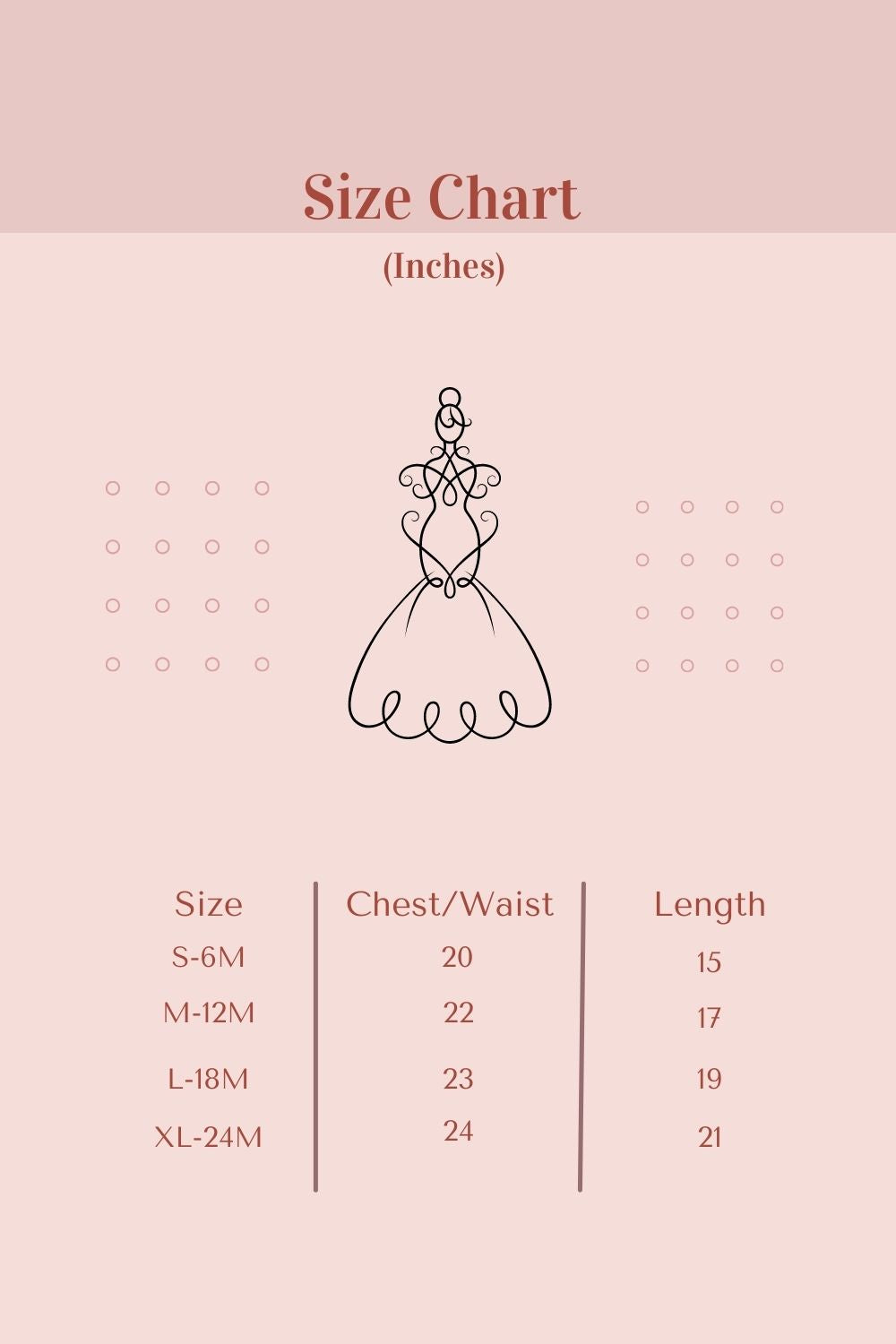 Size Chart Baby Mesh Flowers Taffeta Party Dress-AS333