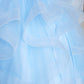 Sky Blue_4 Girl Dress with Sleeveless Illusion Neckline Pageant Dress - AS7018