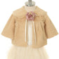 Taupe Baby Soft Fur Half Coat Dress-AS281