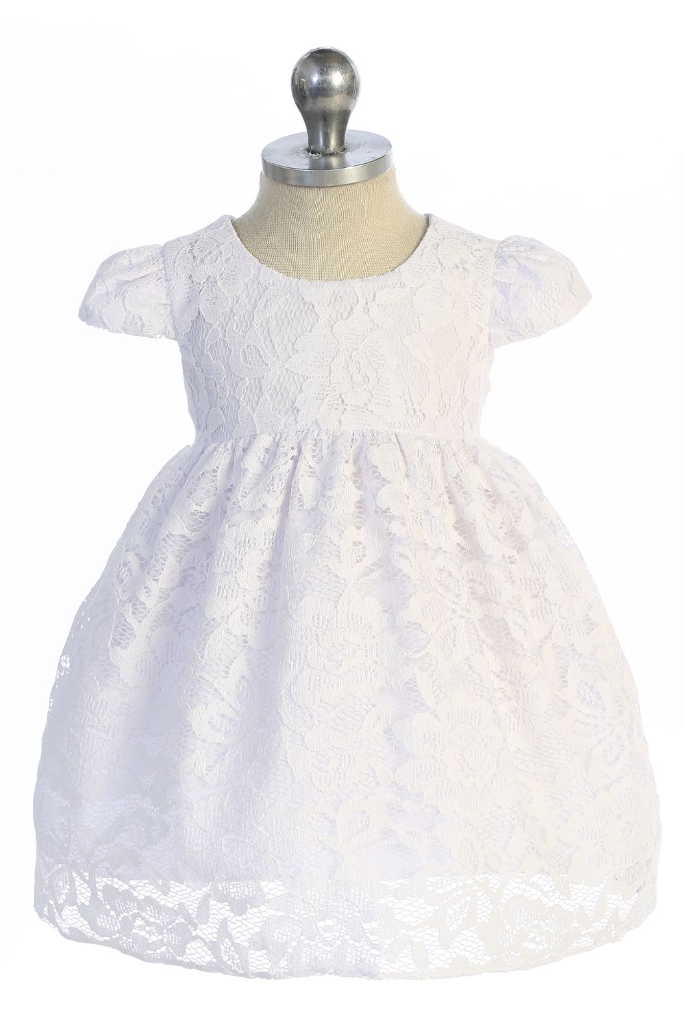 Baby Girl Lace V Back Bow Party Dress- AS532 Kids Dream – Ariststyles