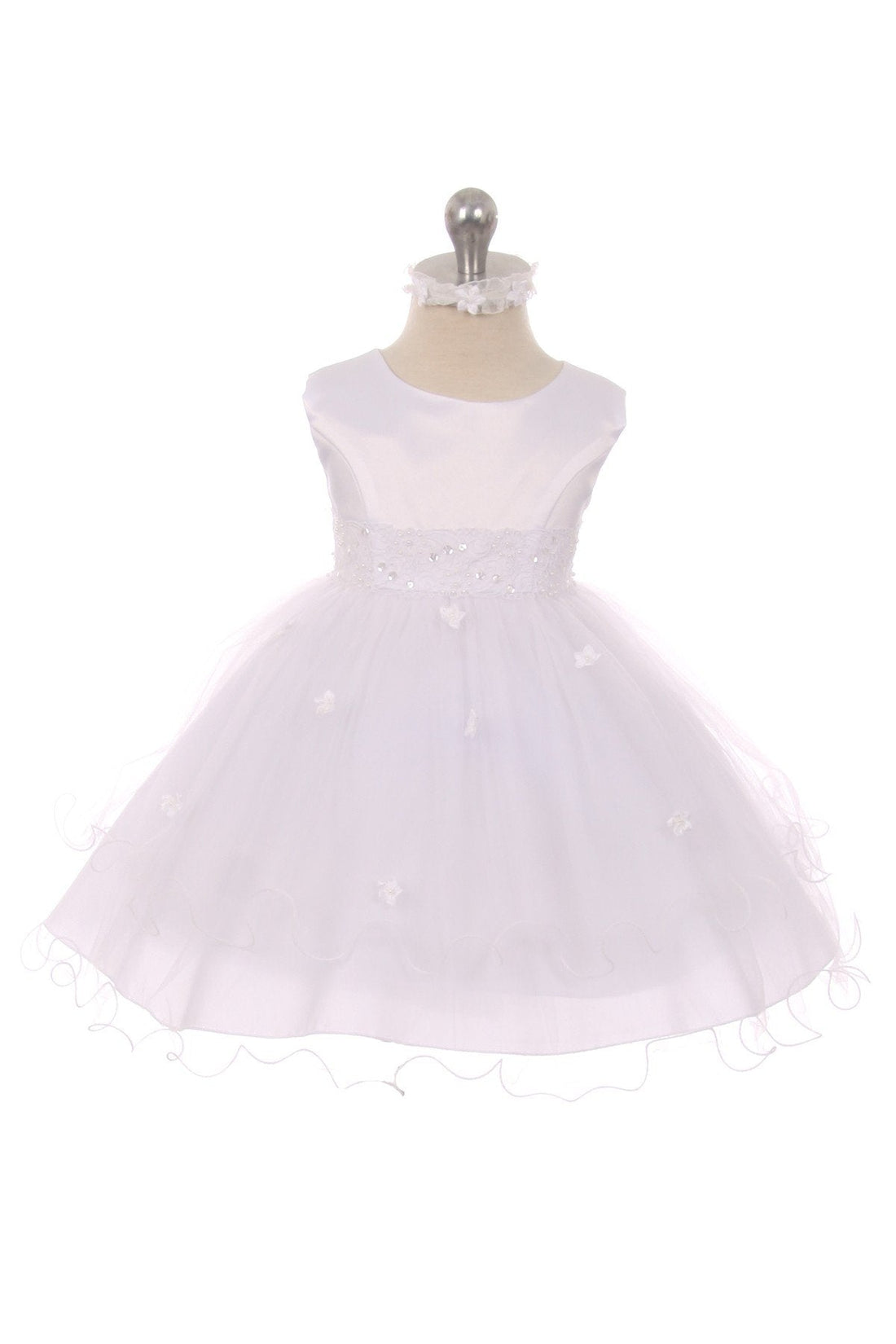 Baby Girl Lace & Beads Trim Party Dress- AS210 Kids Dream