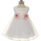 White Baby Top Silk Party Dress-AS135B