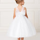 White_1 Girl Dress with Lace Applique Bodice - AS5772