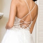 White_3 Embroidery Spaghetti Strap A-Line Women Bridal Gown - GL1917 GLS