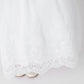 White_3 Girl Dress with Illusion Neckline Bodice - AS5801