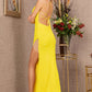 Yellow_1 Sequin Velvet Mermaid Women Formal Dress by Elizabeth K - GL3144 - Special Occasion-Curves