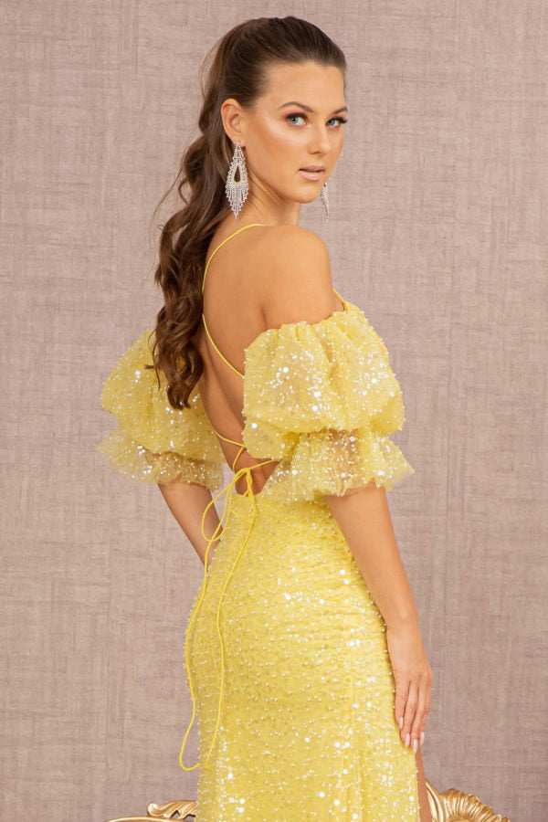 GLS by Gloria GL3155 Prom Dress - Yellow