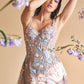 Beaded Floral Embroidered Gown by Andrea and Leo Couture A0894 - Special Occasion