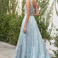 One Shoulder Floral Embellished Blossom Gown Andrea & Leo Couture A0989 - Special Occasion