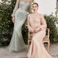Pearl Long Sleeve Gown by Andrea & Leo Couture A0997 Special Occasion/Curves
