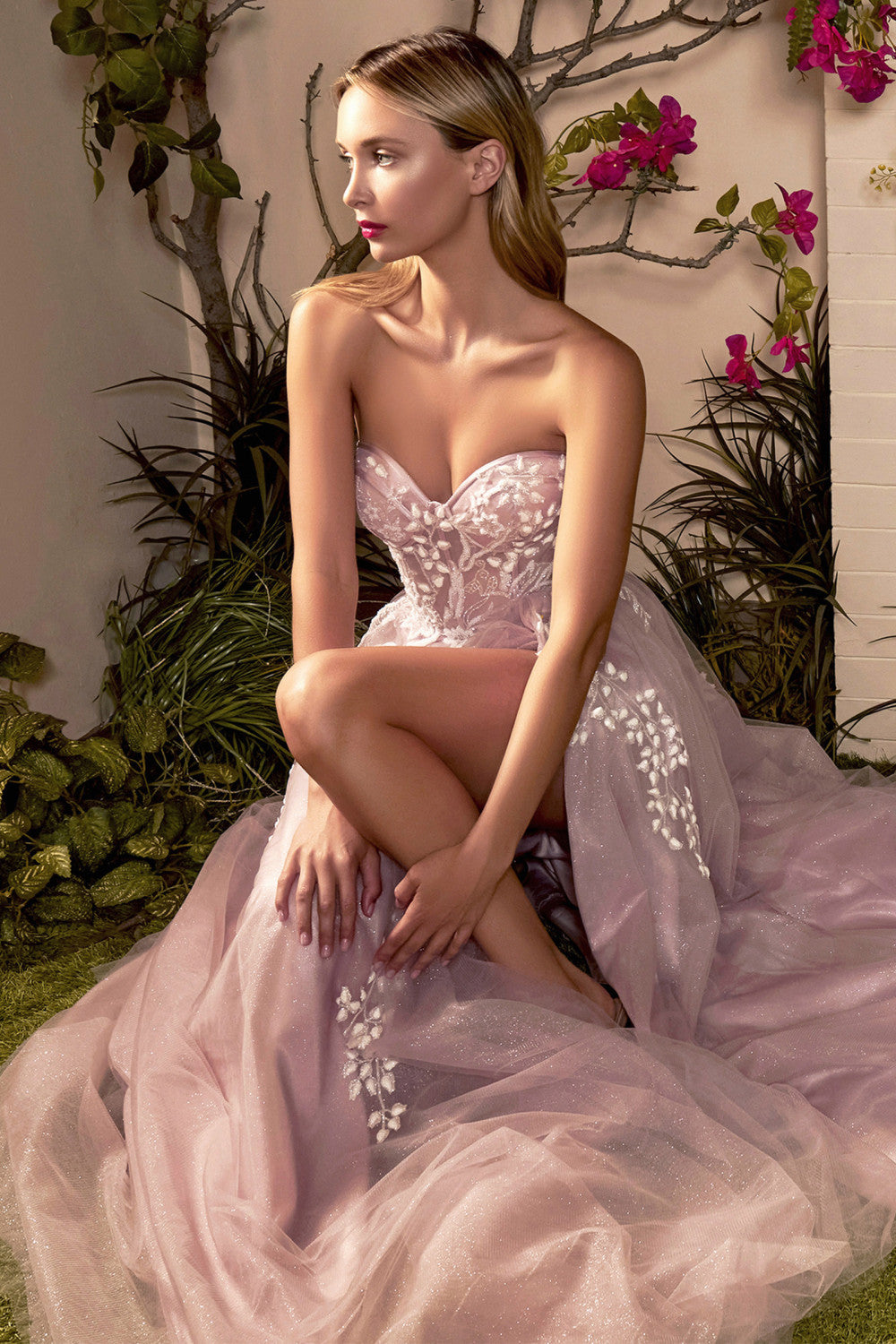 Strapless A-Line Tulle Ballgown by Andrea & Leo Couture A1029  - Special Occasion