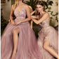 Floral Lace Tulle A-Line Gown by Andrea & Leo Couture A1045 - Special Occasion