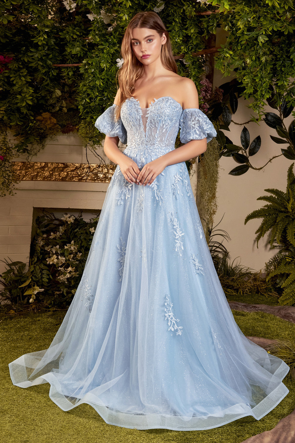 Off the Shoulder Tulle Sweetheart Corset A-Line Gown - Andrea & Leo Co –  Ariststyles