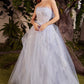 Strapless Corset Tulle Ball Gown by Andrea & Leo Couture A1050 AURORA TULLE GOWN - Special Occasion