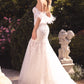 Strapless Glitter Tulle Mermaid Bridal Gown by Andrea & Leo Couture - A1068W SEREIA