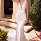 FLORAL LACE APPLIQUE WEDDING GOWN - Andrea & Leo Couture - A1072W AVERY