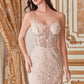 Fitted Embellished Sheath Gown by Andrea & Leo Couture A1186 - Special Occasion