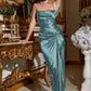 Satin Fitted Knot Gown By Ladivine BD111 - Women Evening Formal Gown - Special Occasion
