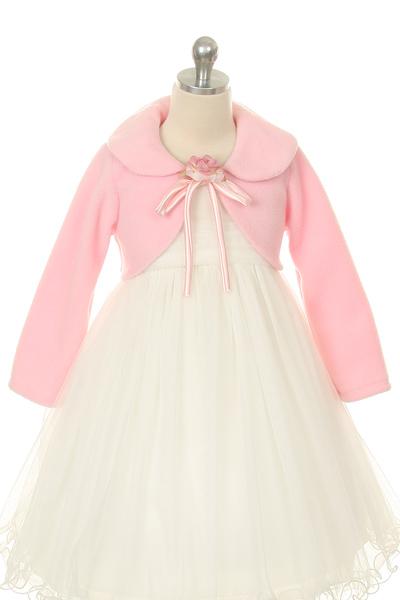 Classic Fleece Bolero Girl Party Dress by AS216 Kids Dream - Girl Formal Dresses
