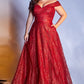 Cinderella Divine - CB050 Off the Shoulder Ball Gown - Special Occasion