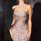 Glitter Strapless Mermaid Gown By Ladivine CB116 - Women Evening Formal Gown - Special Occasion