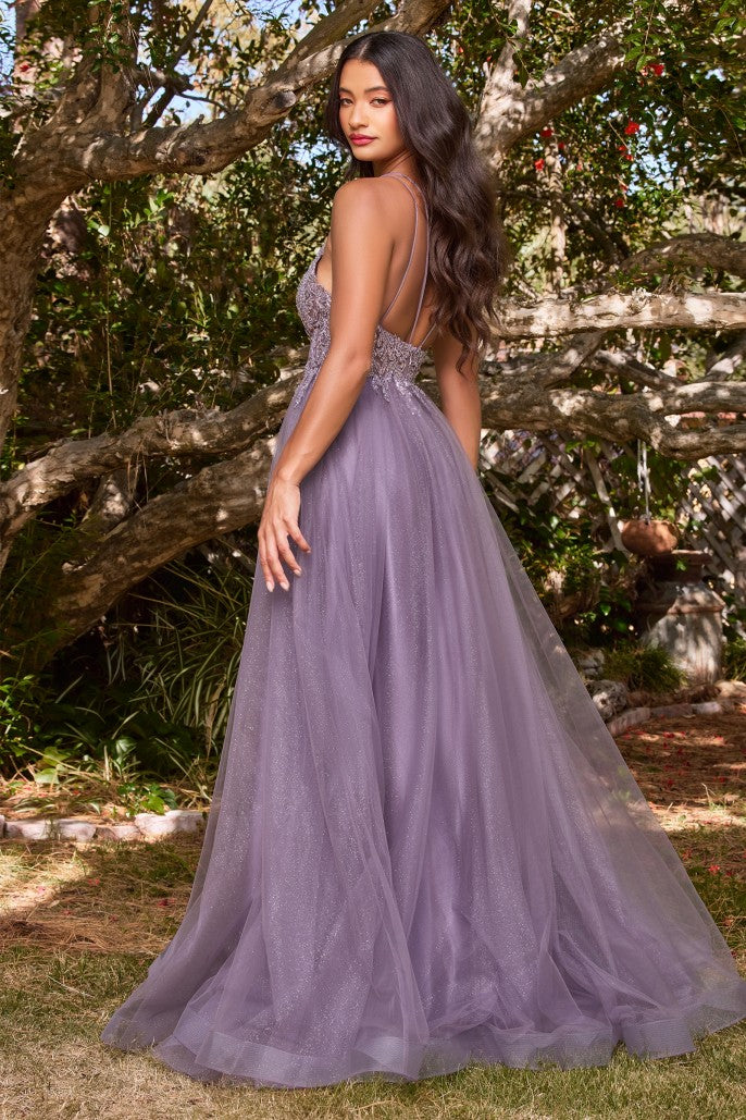 A-Line Layered Tulle Dress by Cinderella Divine - CD0154- Special Occasion/Curves