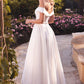 Off the Shoulder Glitter Bridal Ball Gown by Cinderella Divine - CD214W