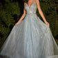 A-LINE EMBELLISHED TULLE GOWN by Cinderella Divine - CD940 -SPECIAL OCCASION