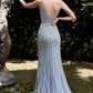 Fit and Flare Beaded Gown by Cinderella Divine - CD960 - Special Occasion/Curves
