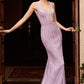 Fit and Flare Beaded Gown by Cinderella Divine - CD960 - Special Occasion/Curves