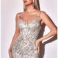 Jewel Beaded Glitter Gown by Cinderella Divine CD968 - Special Occasions