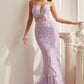 Fitted Beaded Mermaid Slit Gown By Ladivine CD992 - Women Evening Formal Gown - Special Occasion