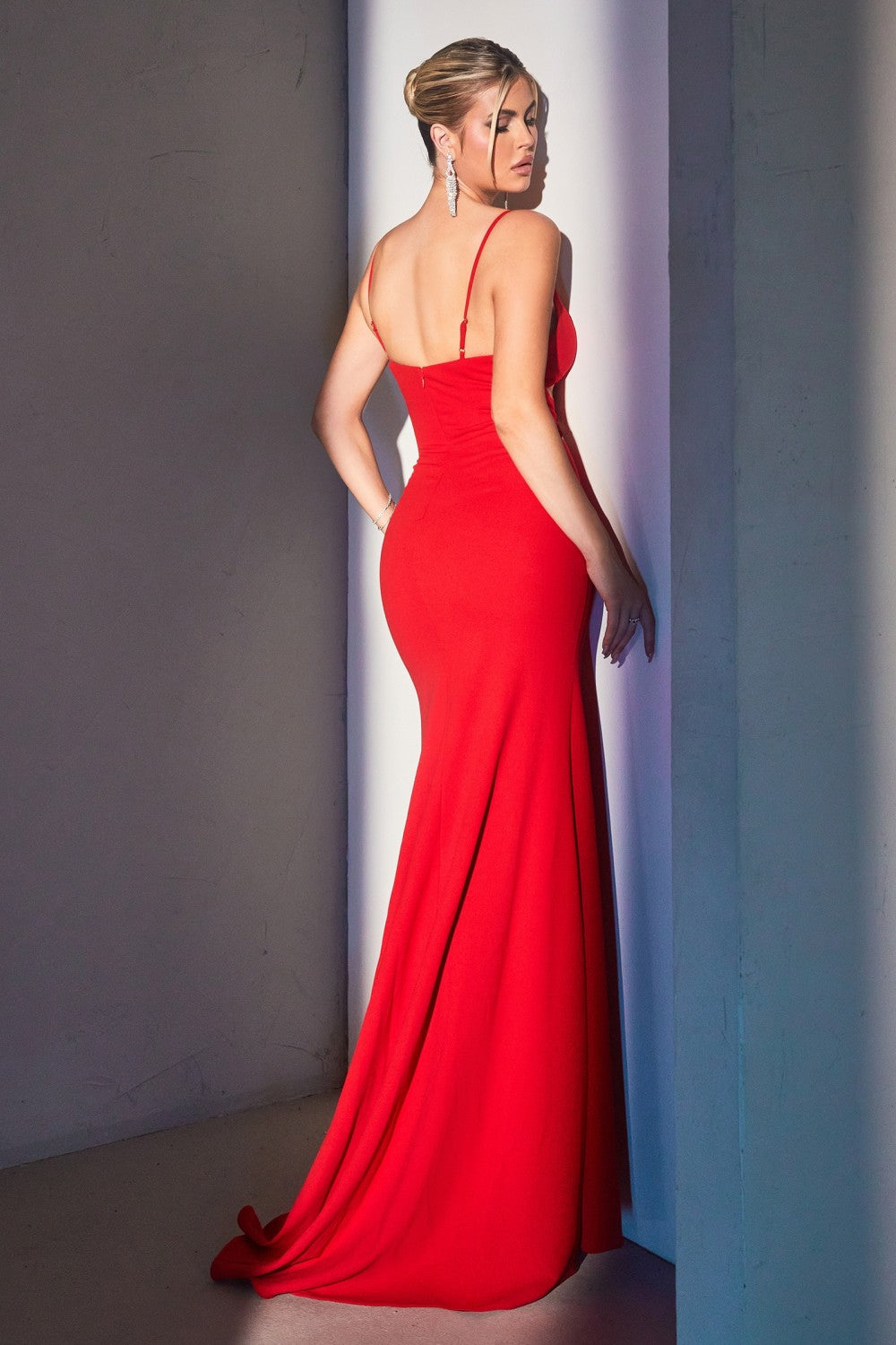 Sexy Cut Out Slit Women Formal Gown By Ladivine CH129 - Special Occasion