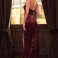 Fitted Iridescent Sequin Gown by Cinderella Divine CH180 - Special Occasion