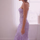 Strapless Butterfly Mermaid Gown By Ladivine CB099 - Women Evening Formal Gown - Special Occasion