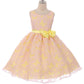 Girl Party Butterfly Burnout Organza Girl Dress by AS382 Kids Dream - Girl Formal Dresses