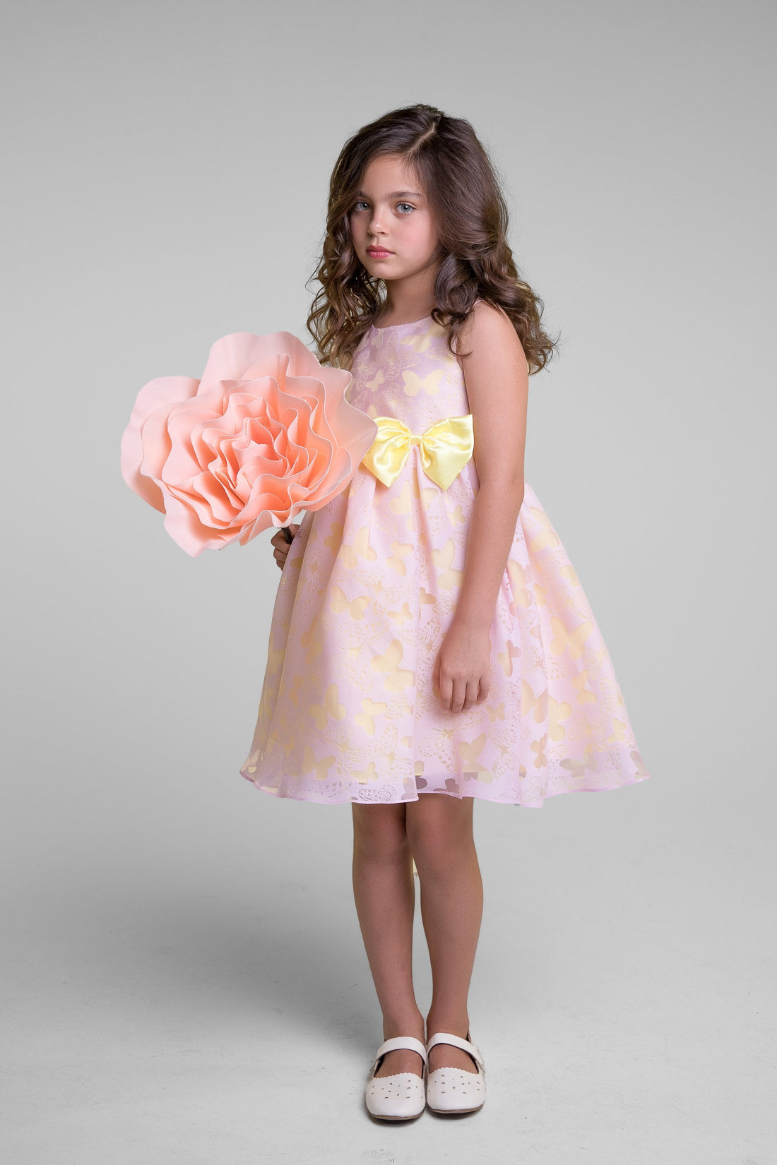 Girl Party Butterfly Burnout Organza Girl Dress by AS382 Kids Dream - Girl Formal Dresses