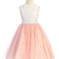 Lace with Thick Pearl Trim Girl Party Dress by AS456C Kids Dream - Girl Formal Dresses