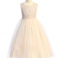 Lace Illusion Long Girl Party Dress by AS524 Kids Dream - Girl Formal Dresses