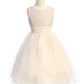 Lace Sequin Back V Flower Girl Dress by AS522 Kids Dream - Girl Formal Dresses
