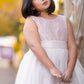 Lace Sequin Back V Flower Girl Dress by AS522 Kids Dream - Girl Formal Dresses
