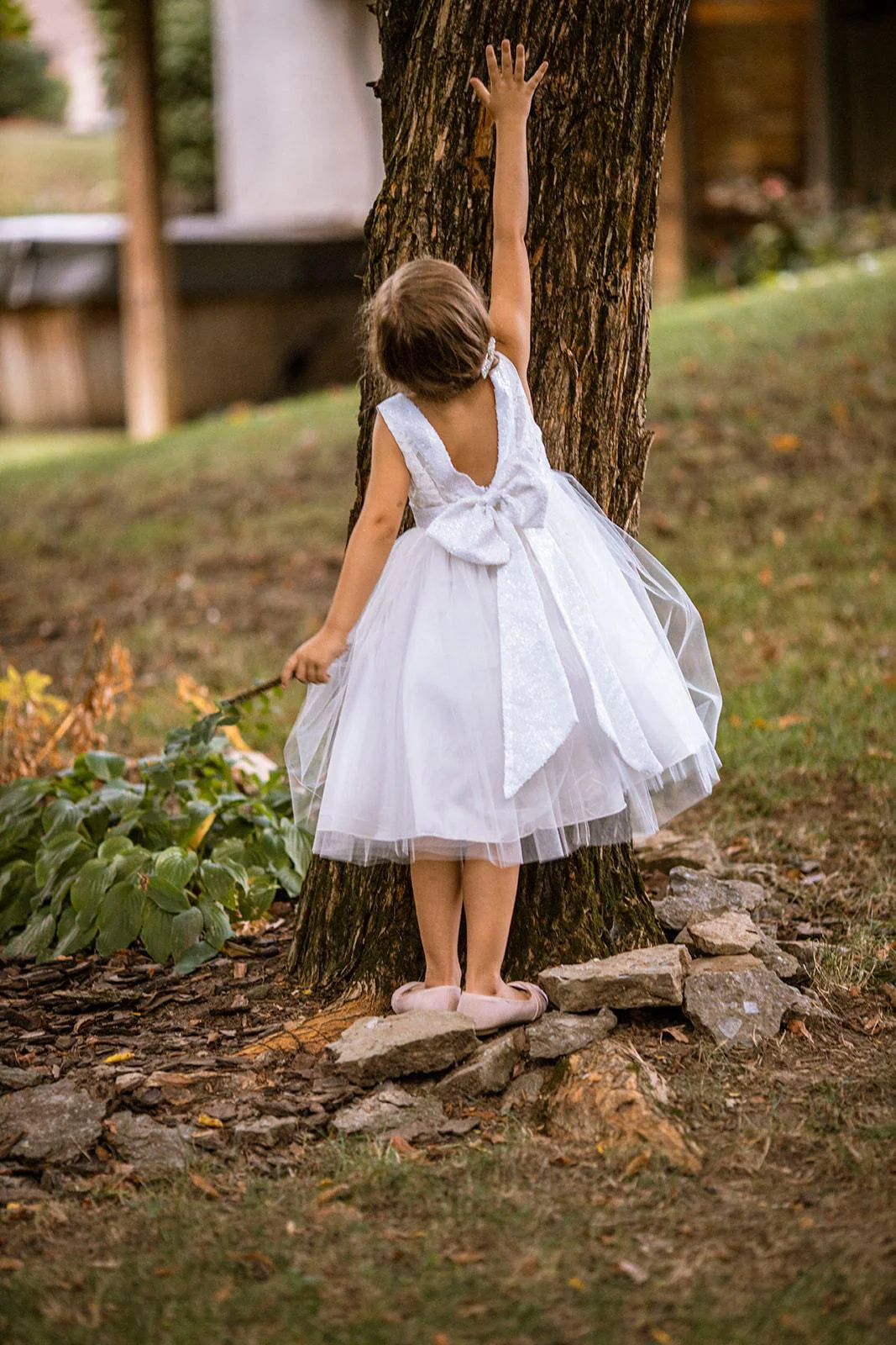 Vestido de festa em V com renda nas costas e tamanho grande da AS522+ Kids Dream Vestidos formais para meninas